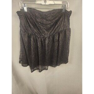 Torrid Black Lace‎ Babydoll Tube Top Strapless 2 Womens